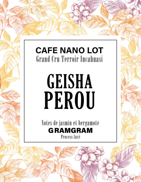 café gesha geisha du Pérou